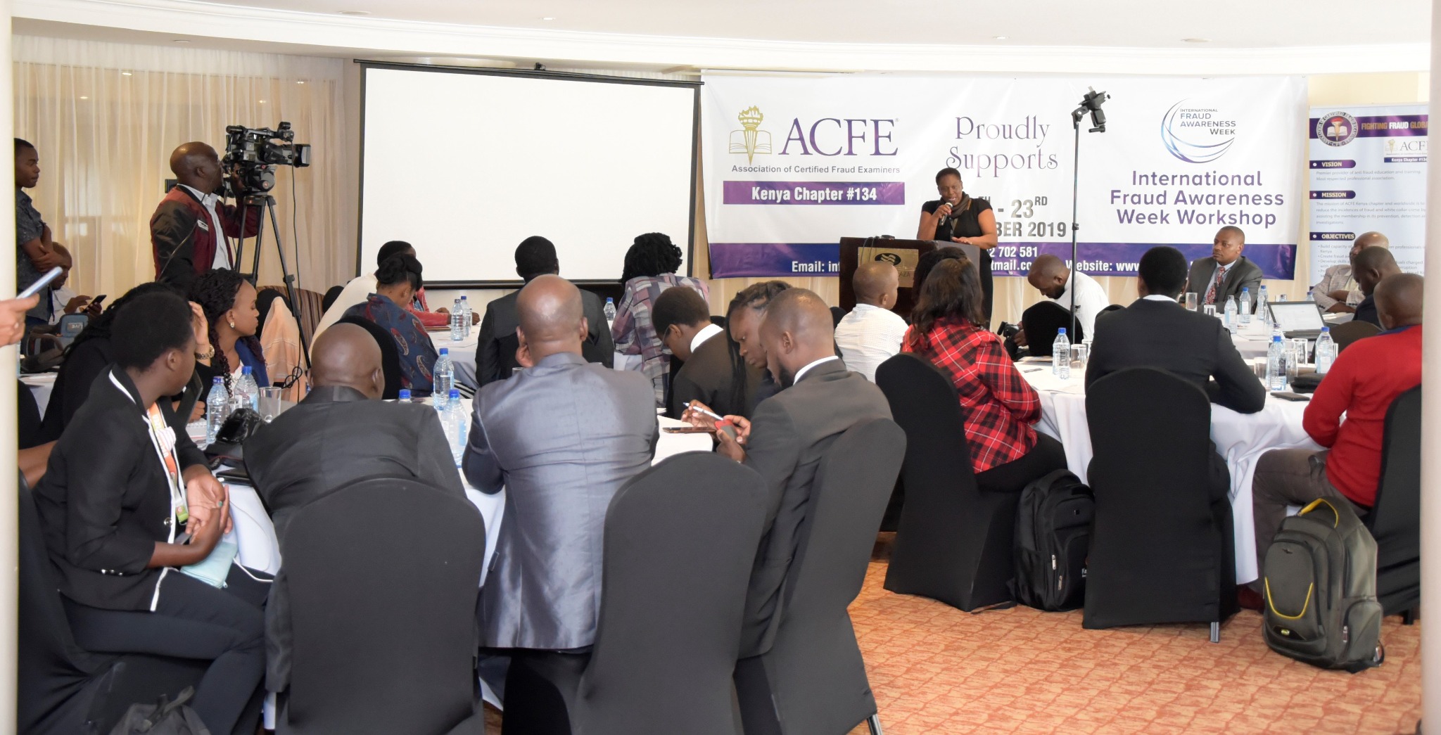 Participants attending an ACFE Kenya professional workshop